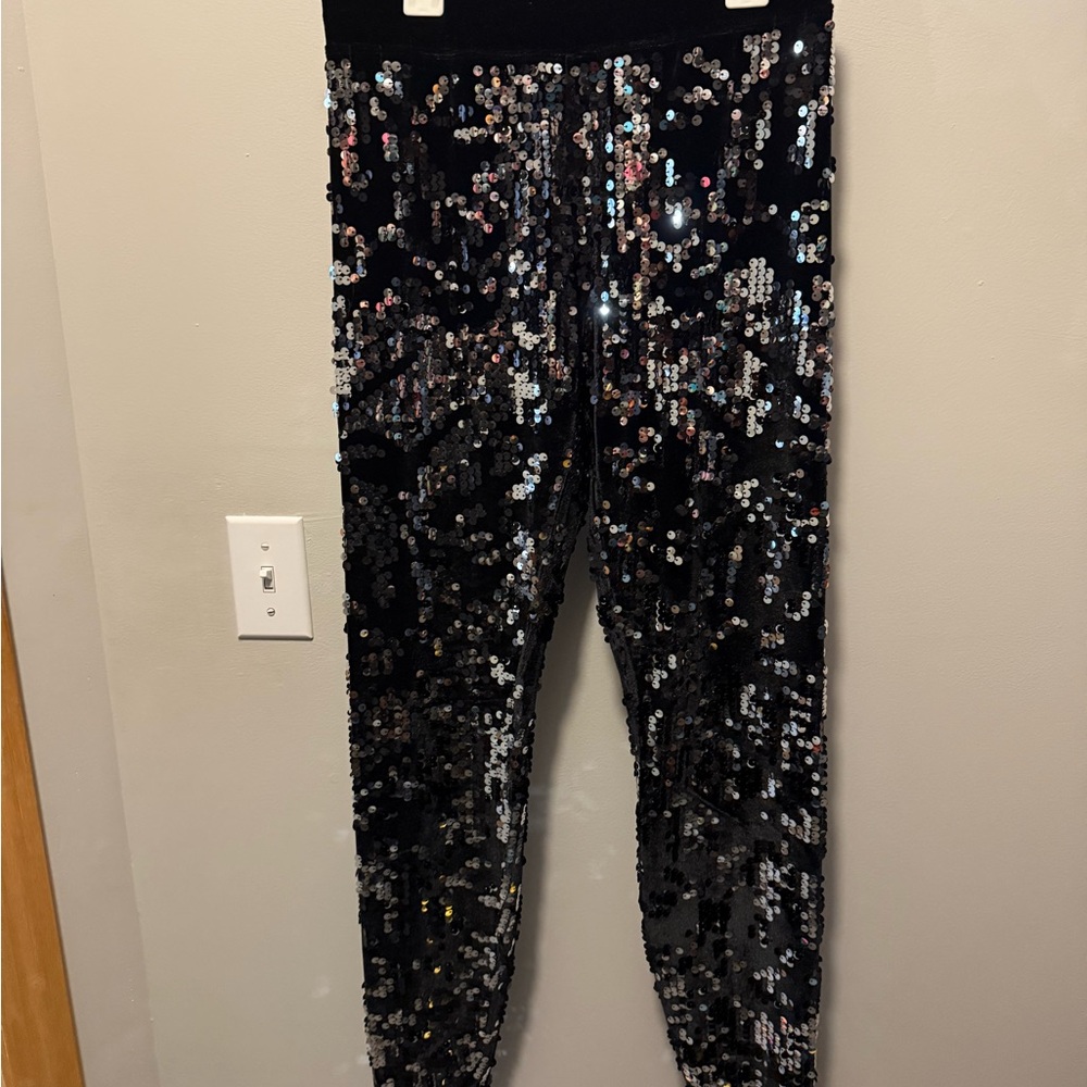 Sequin Black womens Leggings